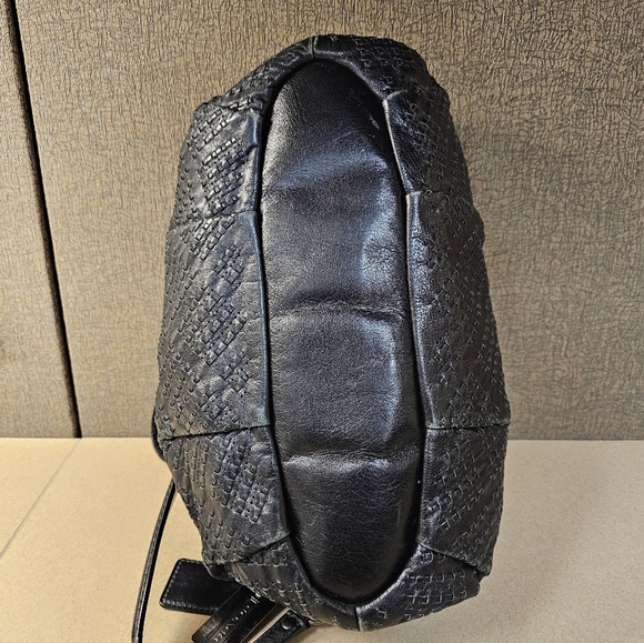 COACH Black Textured Satchel - Picture 5 of 12